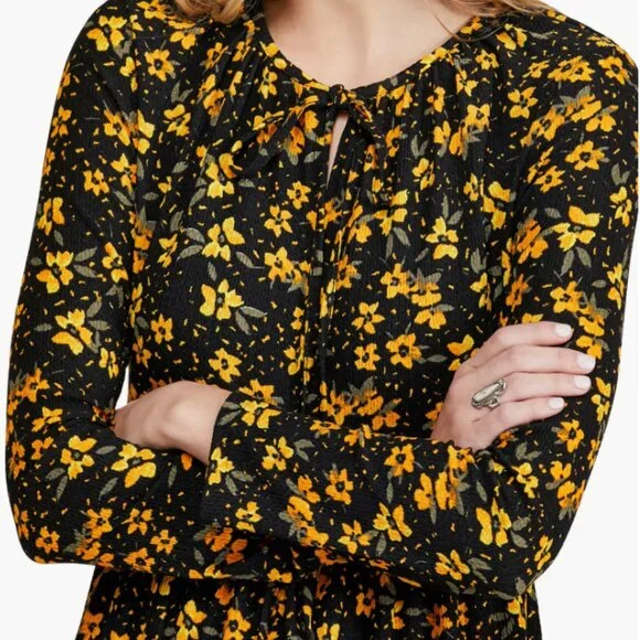 Free People Tiers of Joy Prairie Maxi Dress Floral Boho Cottagecore Medium - Picture 3 of 10